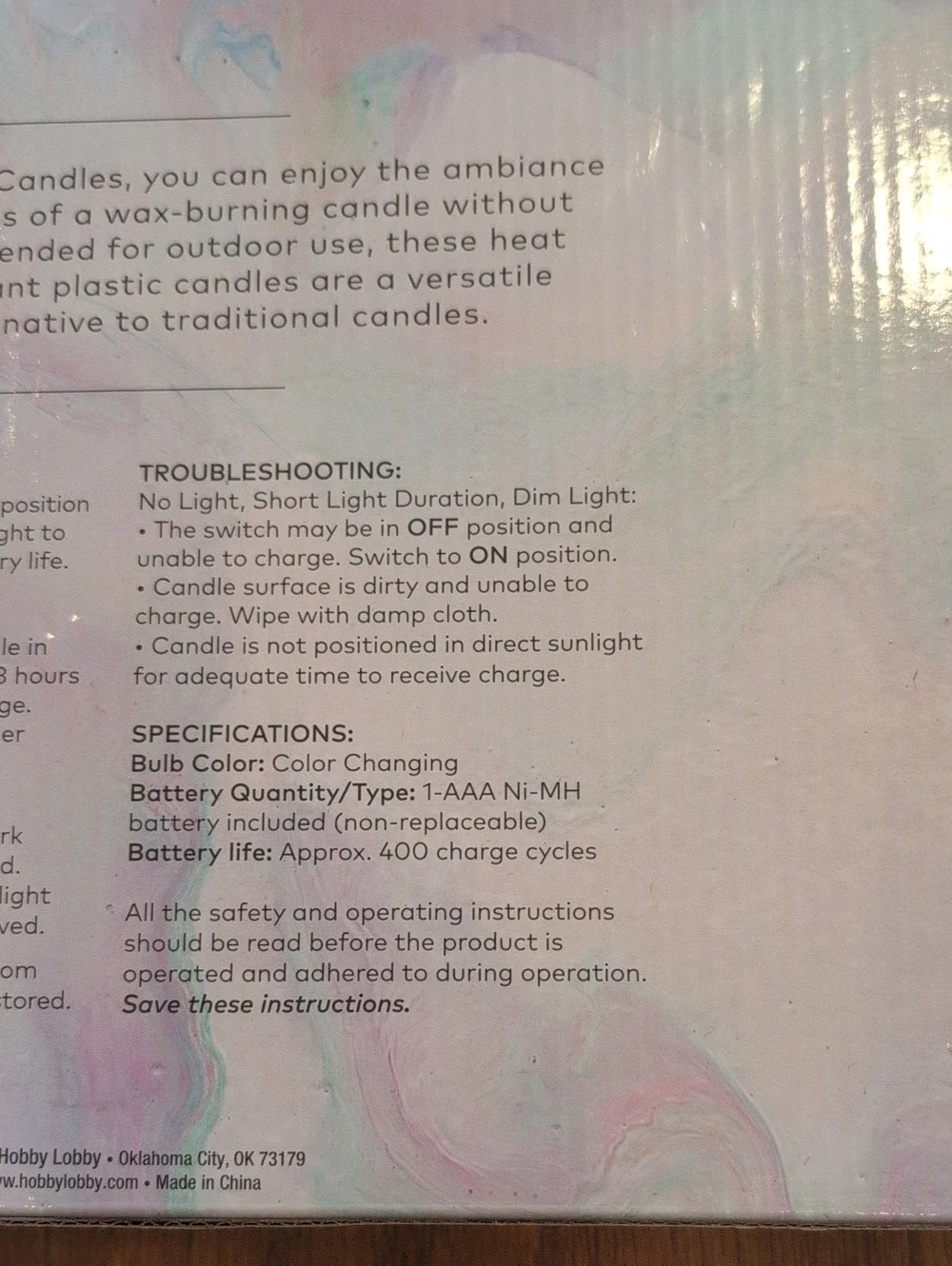 Outdoor Solar Flameless Candle Set - White - Unbranded